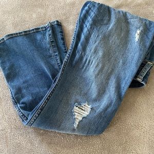 Holister bootcut distressed jeans size 5